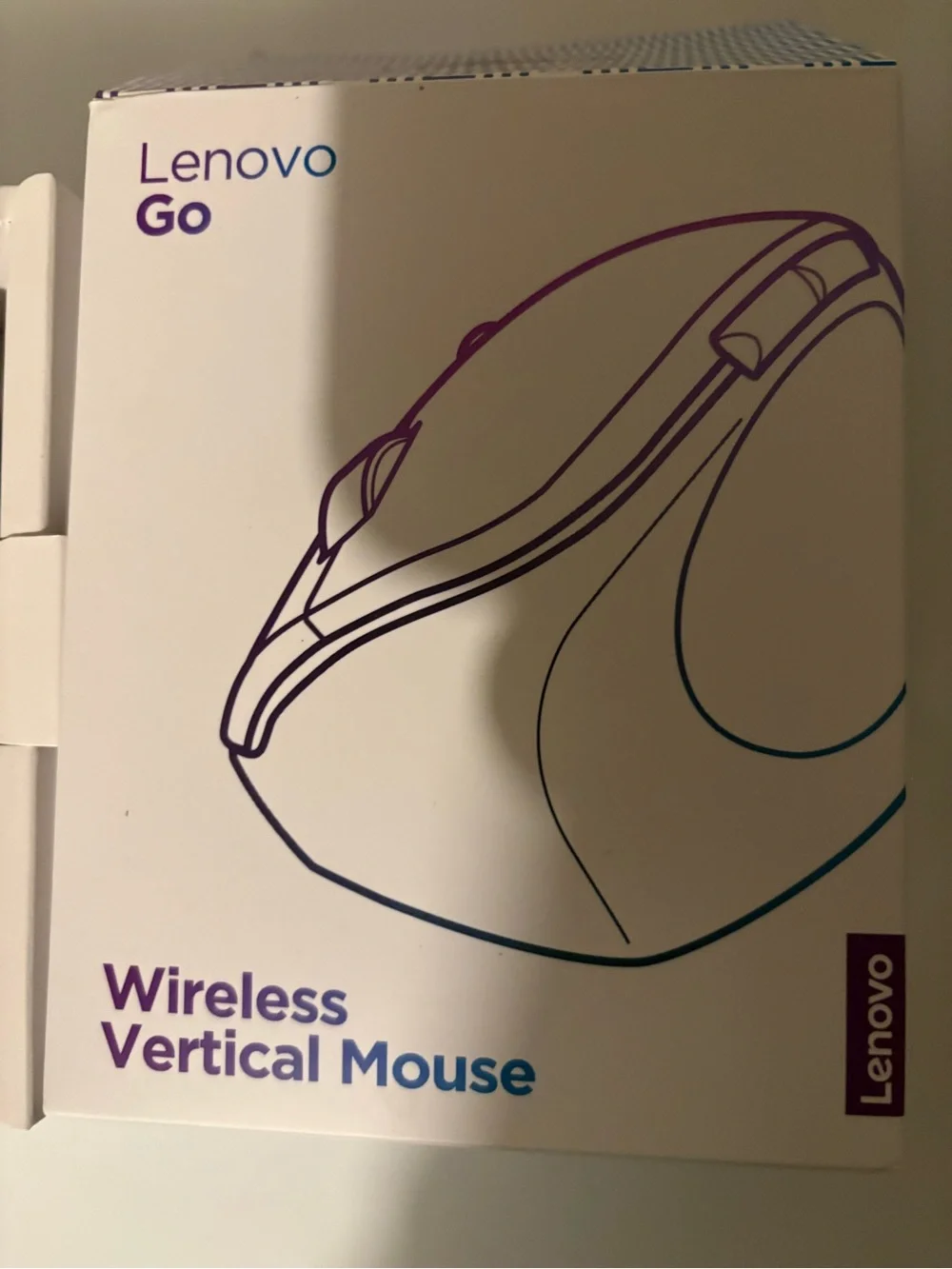 Lenovo Go Wireless Vertical Mouse - Black and Brown